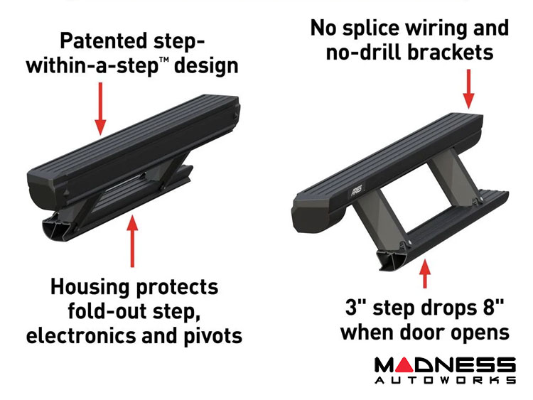 Ford Bronco Running Boards - ActionTrac Powered  